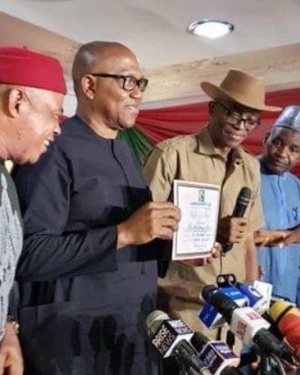 Peter Obi receives Labour party’s certificate of return as its Presidential Candidate