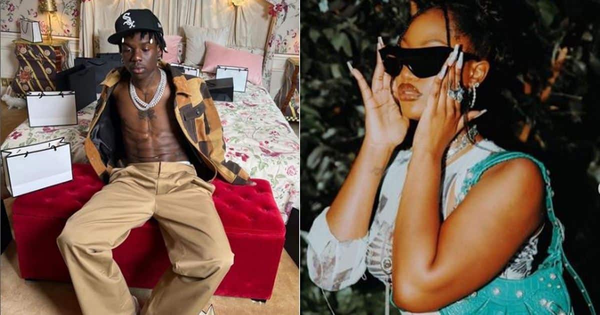 "Your teeth never strong to chew that kpomo" - Reactions as Rema hints at dating Tems