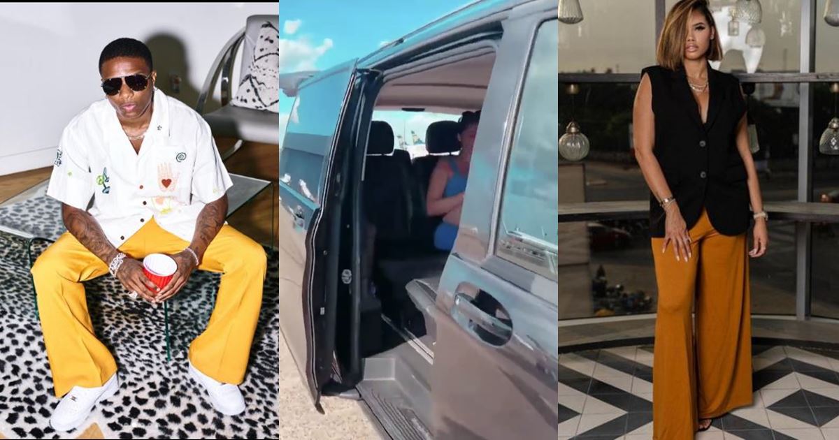 "We see you" - Reactions as Wizkid captures pregnant baby mama, Jada P in recent video